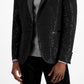 INC International Concepts Men's Slim Fit Sequin Sport Coat Black Size Medium