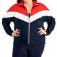 ID Ideology Women's Olympics Colorblock Zip Front Jacket Blue Size 1X