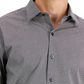 Alfani Men's Regular Fit 2 Way Stretch Dress Shirt Black Size 17X34X35