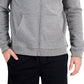 ID Ideology Men's Regular Fit Solid Full Zip Hoodie Gray Size XX-Large