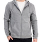 ID Ideology Men's Regular Fit Solid Full Zip Hoodie Gray Size XX-Large