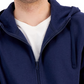 ID Ideology Men's Regular Fit Solid Full Zip Hoodie Blue Size Small