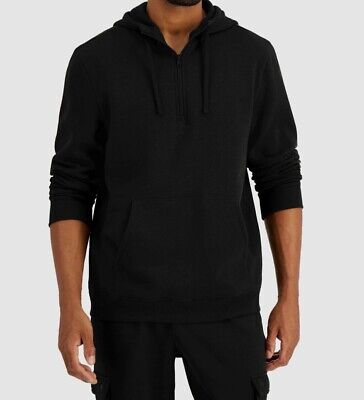 ID Ideology Men's 1/2 Zip Pullover Hoodie Black Size XL