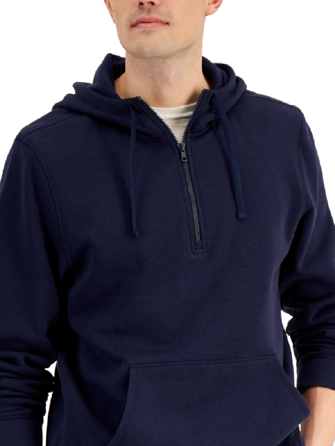 ID Ideology Men's 1/2 Zip Pullover Hoodie Blue Size M