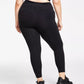 ID Ideology Women's Compression High-Waist Side-Pocket 7/8 Length Leggings Black Size M
