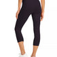 ID Ideology Women's Compression High Rise Side Pocket Cropped Leggings Black Size Large