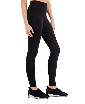 ID Ideology Women's Compression Pocket Full Length Leggings Black Size Large