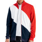ID Ideology Men's Regular Fit Colorblocked Track Jacket Red Size S