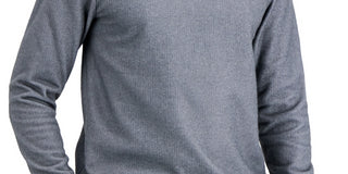 Alfani Men's Fleece Pajama Shirt Gray Size Large