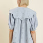 Aureum - Scallop Collar Blouse
