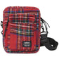 Wesc Men's Tartan Crossbody Bag Red Size Regular