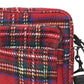 Wesc Men's Tartan Crossbody Bag Red Size Regular