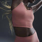 Nike - womens Zenvy Rib Light-Support Yoga Sports Bra