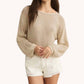 Z Supply - Riviera Crochet Crop Sweater