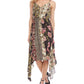 Karen Kane Women's Spaghetti Strap Below the Knee Evening Dress Black Size X-Small