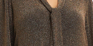 Karen Kane Women's Tie Neck Taylor Dress Brown Size 2X