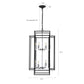 18' Modern 8-Light Black & Chrome Geometric Pendant Chandelier