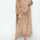 Double Take - Full Size Pocketed Hooded Midi Lounge Dress