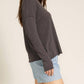 Project Social T - Mae Textured V-neck Long Sleeve Top