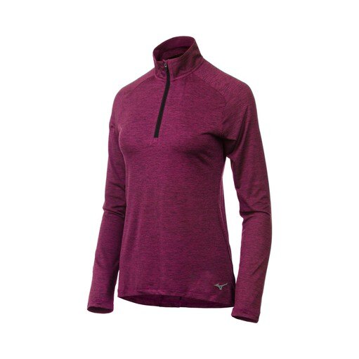 Mizuno Women's Alpha Half Zip Pullover Red Size X-Small