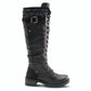 Patrizia - Women Chilly Knit Cuff Mixed Media Tall Vegan Boot