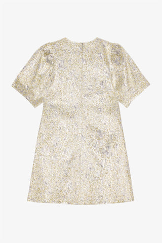 Ganni - Metallic A-line Mini Dress