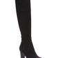 Donald J. Pliner Women's Echoe 2 Pull On Stacked Heel Knee High Boots Black Size 9.5M