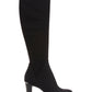 Donald J. Pliner Women's Echoe 2 Pull On Stacked Heel Knee High Boots Black Size 9.5M