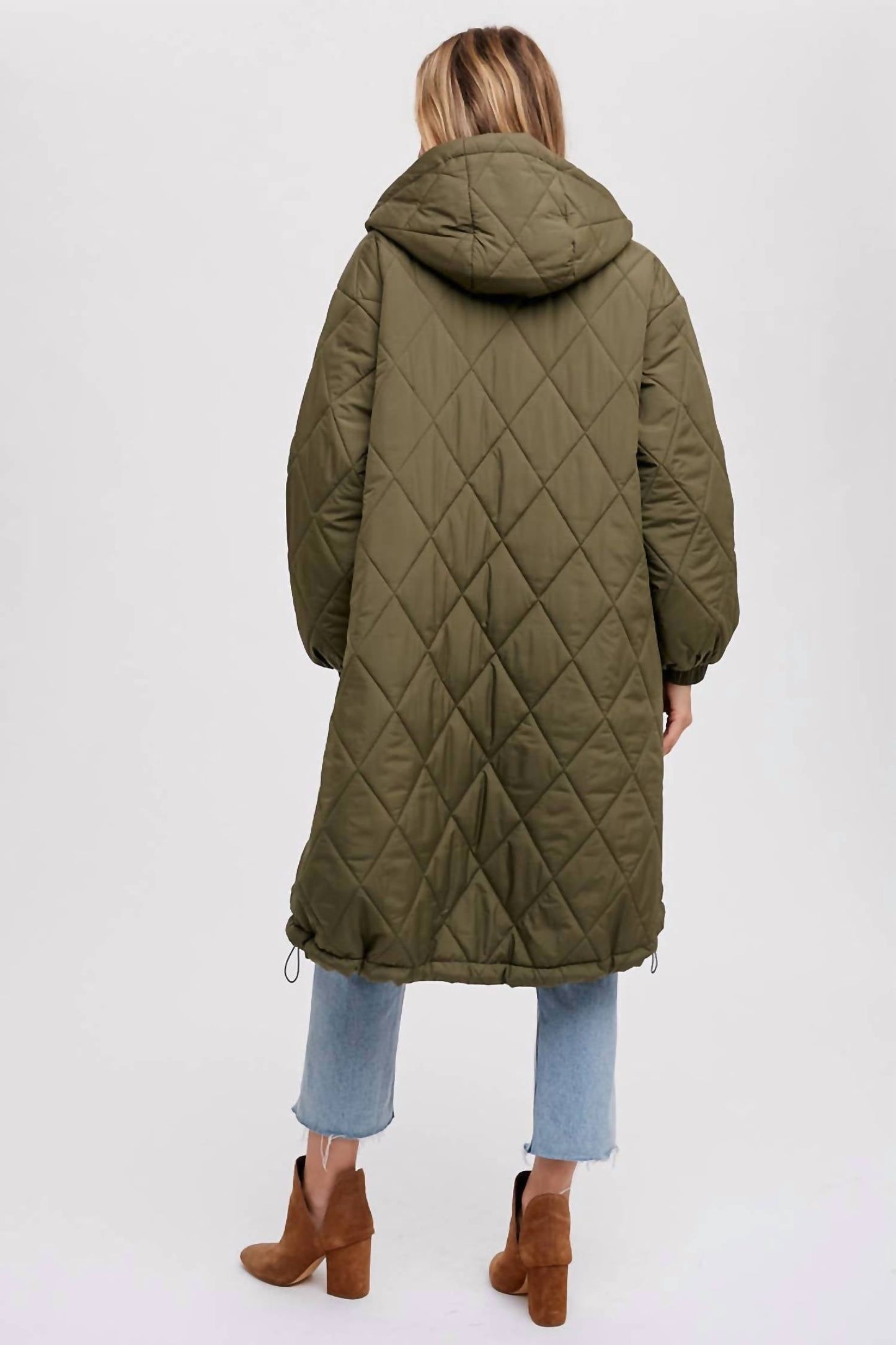 Bluivy - Longline Quilted Puffer Jacket