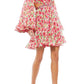 Mac Duggal - Floral Printed Short Bell Dress