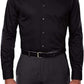 Calvin Klein Men's Classic Fit Non Iron Performance Herringbone Spread Collar Dress Shirt Black Size 16.5X32X33
