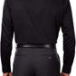 Calvin Klein Men's Classic Fit Non Iron Performance Herringbone Spread Collar Dress Shirt Black Size 16.5X32X33