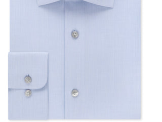 Calvin Klein Men's Classic Fit Non Iron Spread Collar Dress Shirt Blue Size 17.5X34X35