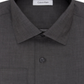 Calvin Klein Steel Men's Classic-Fit Non-Iron Performance Herringbone Spread Collar Dress Shirt Gray Size 18 36-37