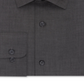 Calvin Klein Steel Men's Classic-Fit Non-Iron Performance Herringbone Spread Collar Dress Shirt Gray Size 18 36-37