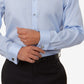 Calvin Klein Men's Slim Fit Non Iron Performance Herringbone French Cuff Dress Shirt Blue Size 34X35