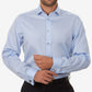 Calvin Klein Men's Slim Fit Non Iron Performance Herringbone French Cuff Dress Shirt Blue Size 34X35