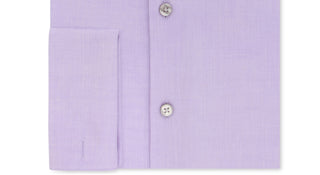 Calvin Klein Men's Slim Fit Non Iron Performance Herringbone French Cuff Dress Shirt Purple Size 15X32-33