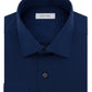 Calvin Klein Men's Classic Fit Non Iron Herringbone Spread Collar Dress Shirt Blue Size 16.5X34X35