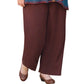 On The Plus Side - Essential Wide Leg Rayon Pants - Plus