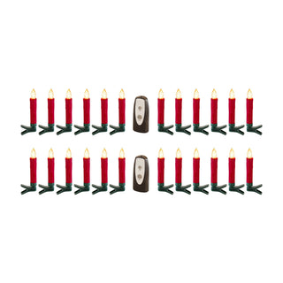 LED Clip on Taper Candle w Remote (Set of 24)
