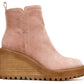 Zodiac Women's Julie Wedge Bootie Pink Size 7.5 M