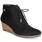Dr. Scholl's Women's Conquer Wedge Bootie Black Size 7 M
