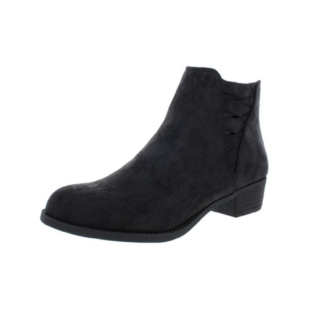 Carlos By Carlos Santana Women's Bert Suede Cut Out Ankle Boots Black Size 9 M