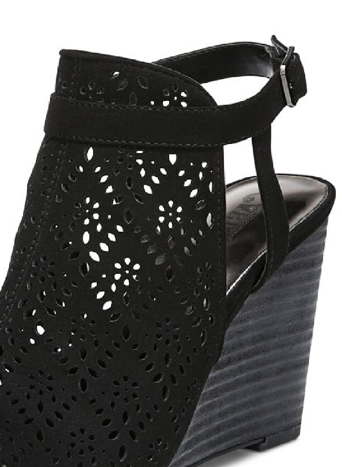 Carlos by Carlos Santana Women's Gabrielle Wedge Sandal Black Size 10
