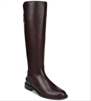Franco Sarto Women's Henrietta Leather Almond Toe Knee High Fashion Boots Brown Size 6 M