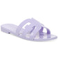 Sam Edelman Women's Bay Jelly Slip On Flat Pool Slides Purple Size 9 M