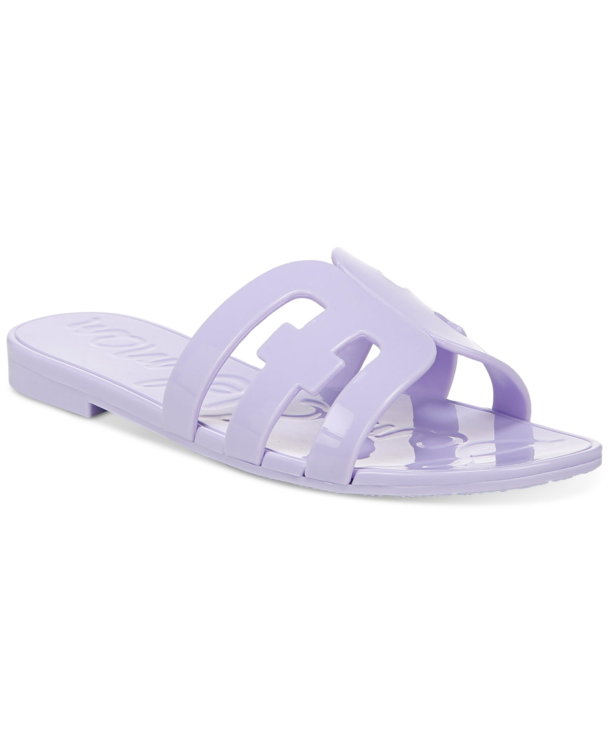 Sam Edelman Women's Bay Jelly Slip On Flat Pool Slides Purple Size 9 M