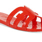 Sam Edelman Women's Bay Jelly Slide Sandal Red Size 8 M
