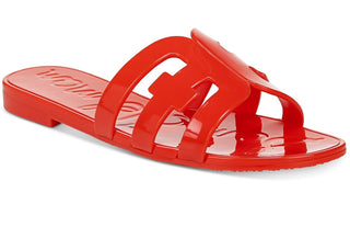 Sam Edelman Women's Bay Jelly Slide Sandal Red Size 8 M